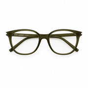 Saint Laurent SL 644/F Unisex Transparent Green Eyeglasses