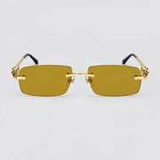 Cartier Panthère de Cartier Unisex Gold & Yellow Rimless Sunglasses