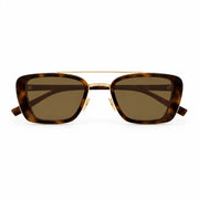 Saint Laurent SL 825 Unisex Rectangular Havana Sunglasses