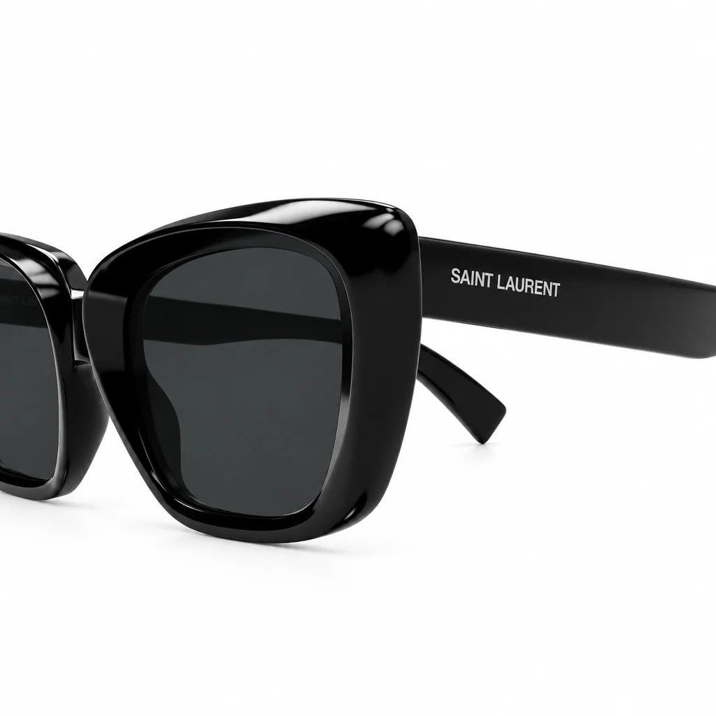 Saint Laurent Women SL 857 Cat-Eye Black Sunglasses
