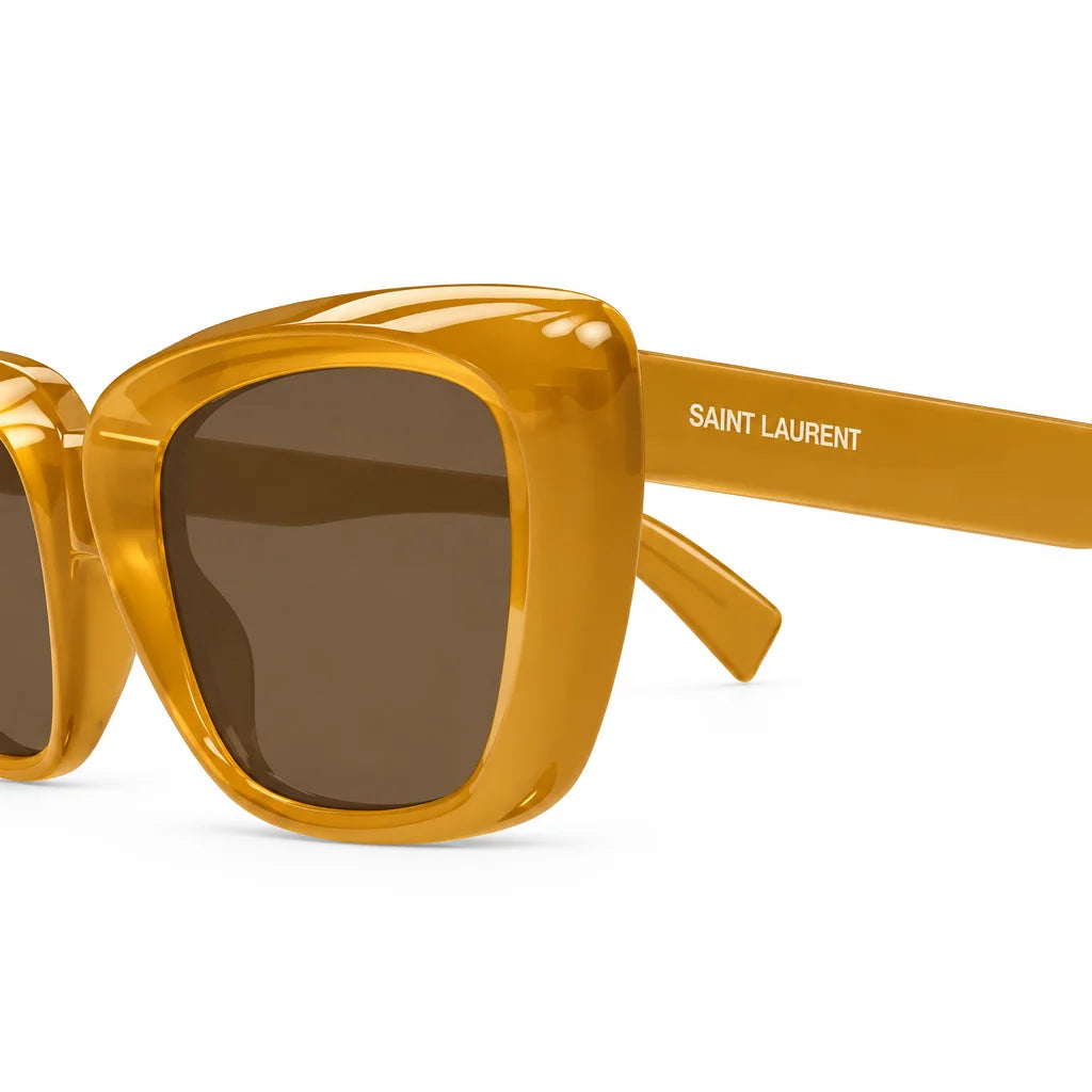Saint Laurent Women SL 857 Cat-Eye Yellow Sunglasses