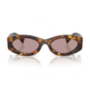 Miu Miu Women MU 11WS Glimpse Oval Tortoise/ Voilet Sunglasses