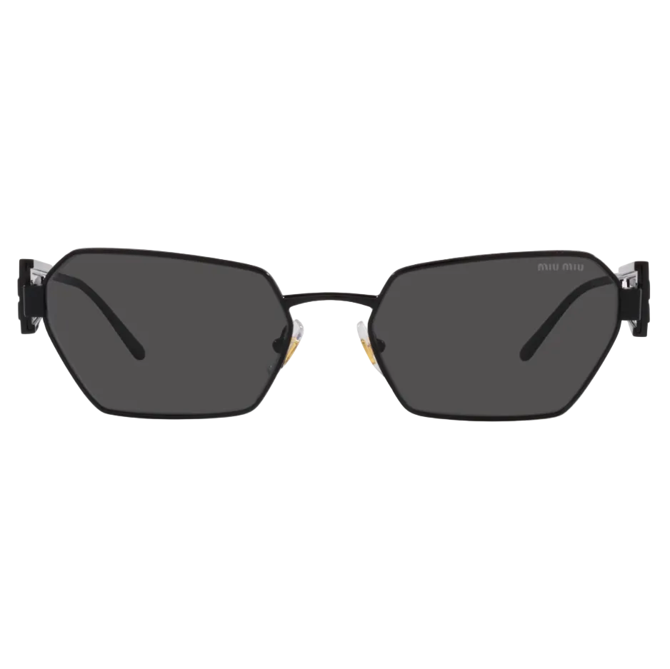 Miu Miu Unisex MU 53WS Black / Dark Grey Sunglasses 