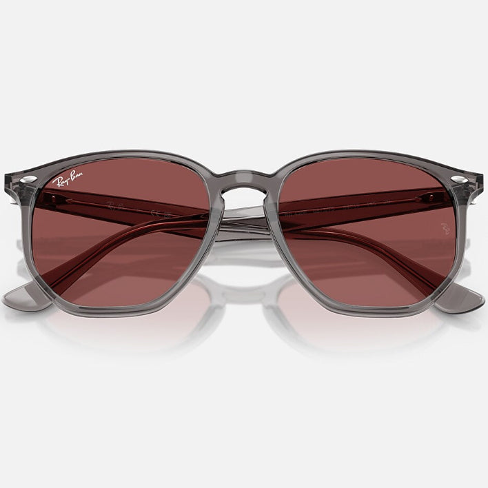 Ray Ban Women Irregular Frame Matte Opal Grey Sunglasses