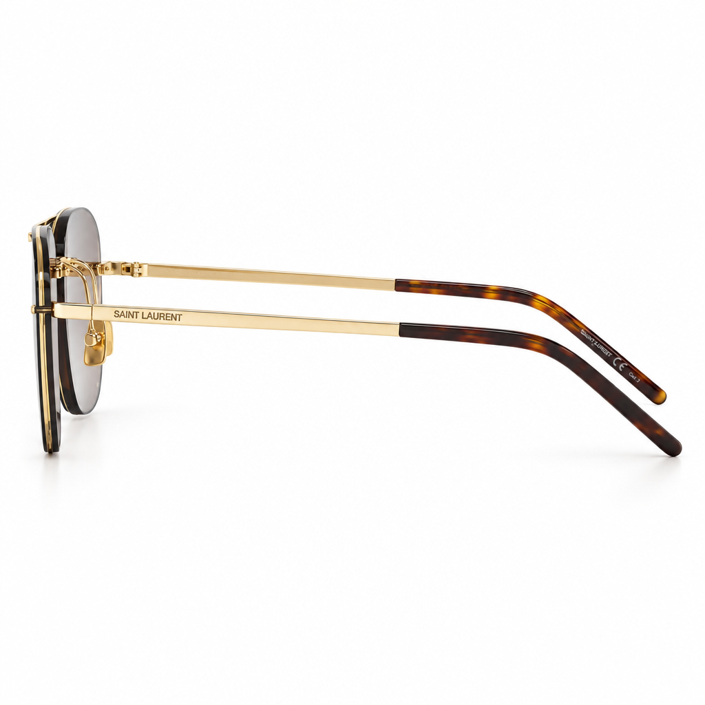 Saint Laurent SL 309M Women Pilot Gold Sunglasses