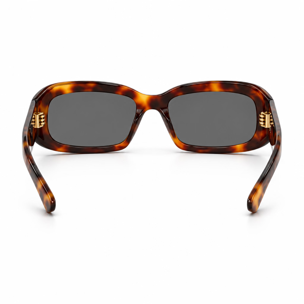 Saint Laurent SL 809 Havana Rectangular Sunglasses