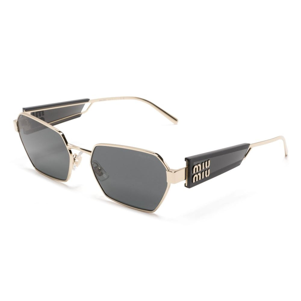 Miu Miu Unisex MU 53WS  Gold / Grey Sunglasses