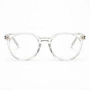 Saint Laurent SL 681/F Unisex Transparent Round-Frame Glasses

