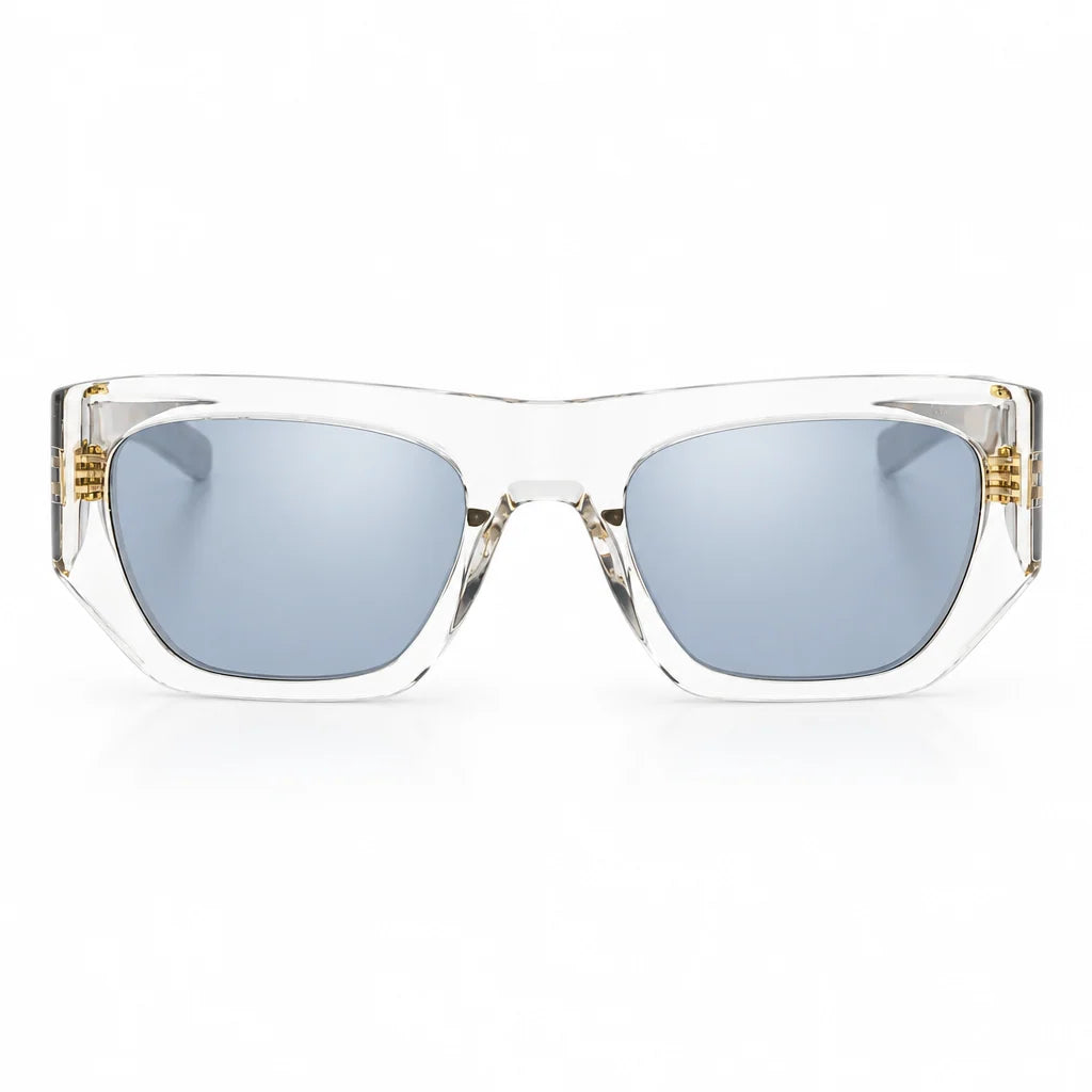 Saint Laurent SL 740 Women Pillowed Square Transparent / Havana Sunglasses