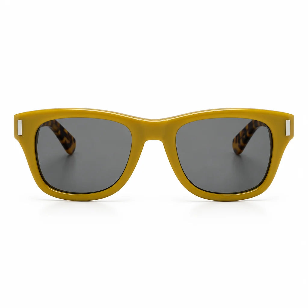 Saint Laurent SL 801 Unisex Square Yellow/Havana Sunglasses