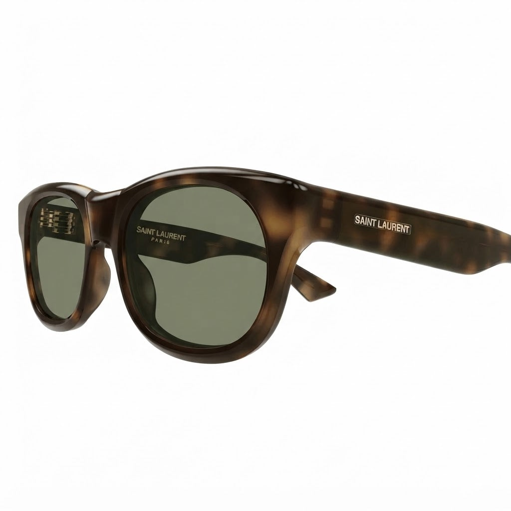 Saint Laurent Women SL 815 ROMY Havana / Green Sunglasses