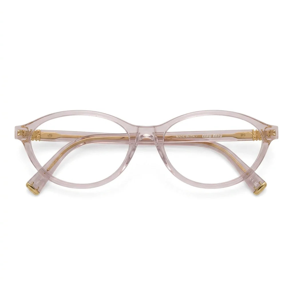 Miu Miu Women MU 09XV Transparent Mauve Optical Glasses