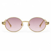 Cartier Panthère de C Women Round Pink Gradient Sunglasses