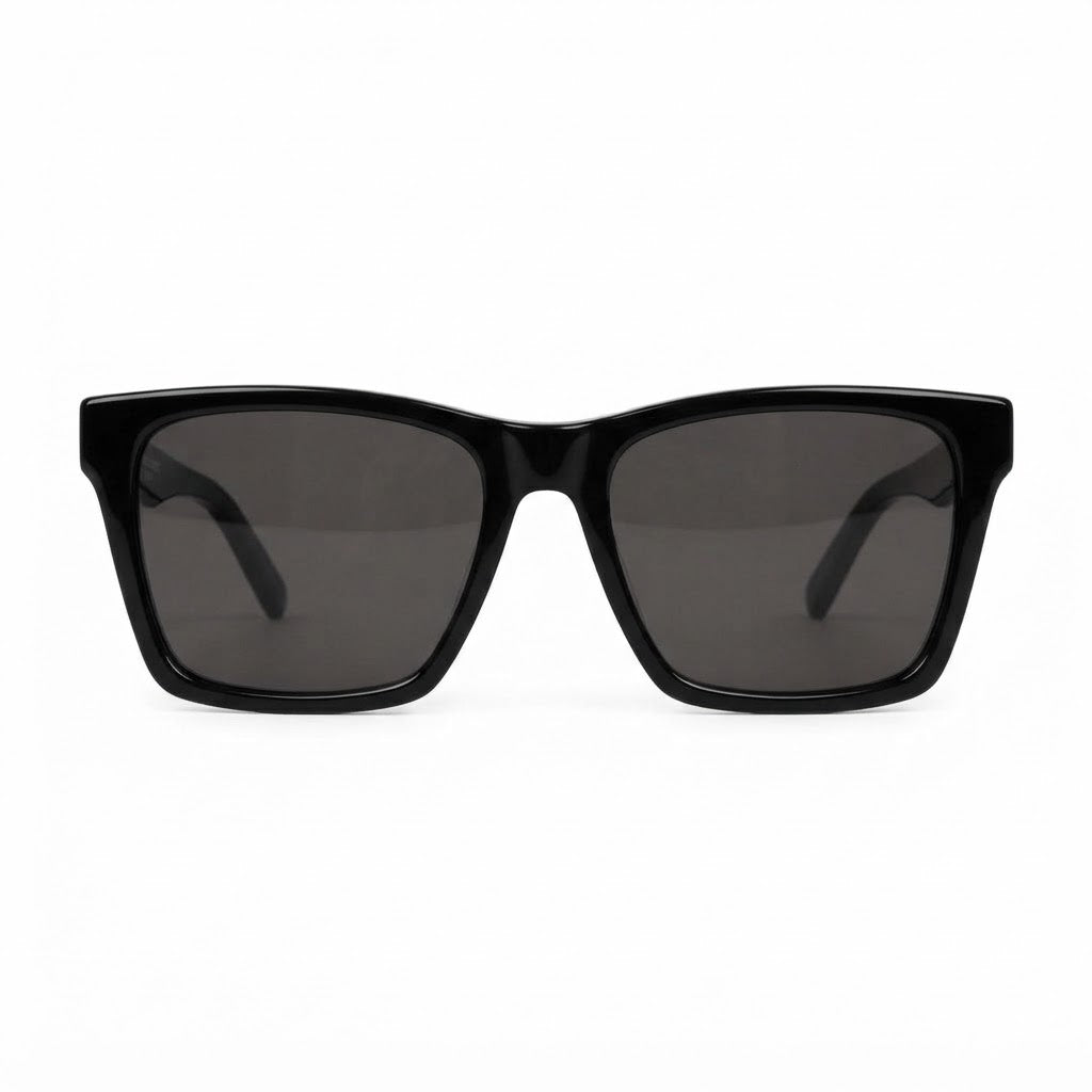 Saint Laurent Women SL M104-F 002 Grey Logo Black Sunglasses