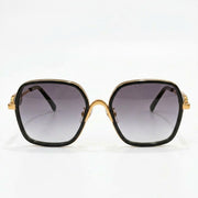 Miu Miu MU7417S Women Square Black / Gold / Grey Gradient Sunglasses
