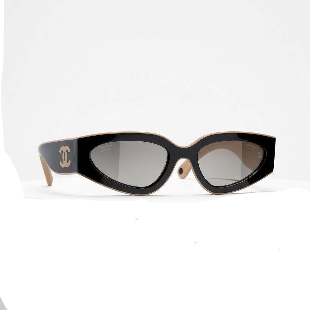 Chanel Women Cat Eye Grey Sunglasses