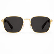 Cartier Première De Cartier Men Square Red Wood Temples Grey Sunglasses