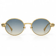 Cartier Panthère de C Women Round Blue-Yellow Gradient Sunglasses
