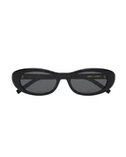 Saint Laurent Women SL 557 SHADE PLUMP Black Sunglasses