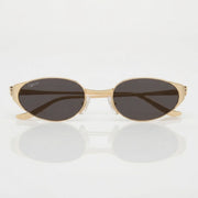 Cartier Panthère de C Women Oval Grey Mirror Sunglasses