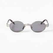 Miu Miu Envie Women MU B51S Oval Antiqued Steel / Grey Sunglasses 