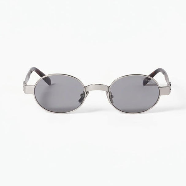 Miu Miu Envie Women MU B51S Oval Antiqued Steel / Grey Sunglasses 