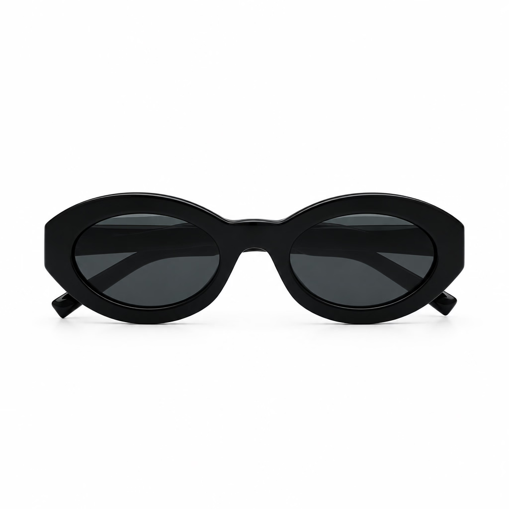 Saint Laurent Women SL M136 Oval Black Sunglasses