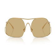 Miu Miu MU A55S Women Square Gold / Yellow Sunglasses
