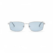 Gucci Unisex Rectangular Frame Silver Sunglasses