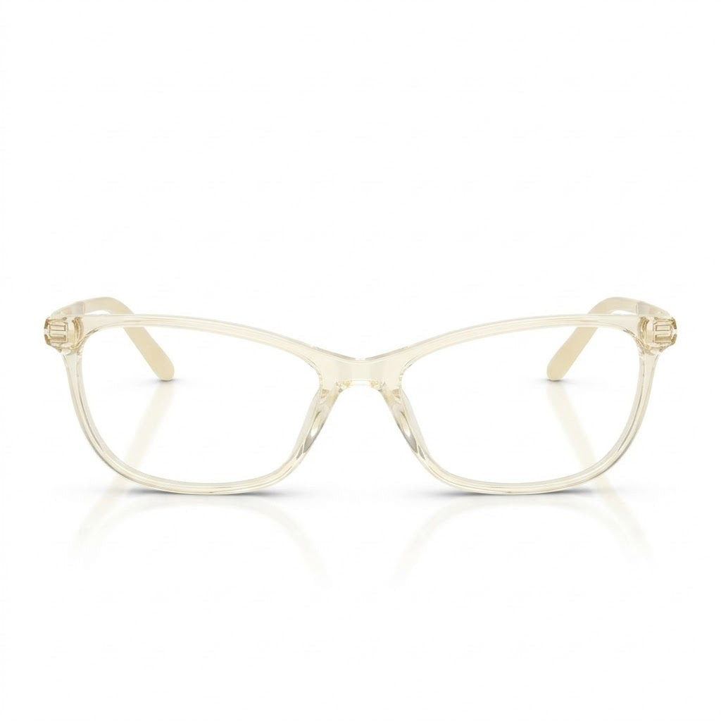 Miu Miu Women Transparent Yellow / Pale Gold Optical Glasses