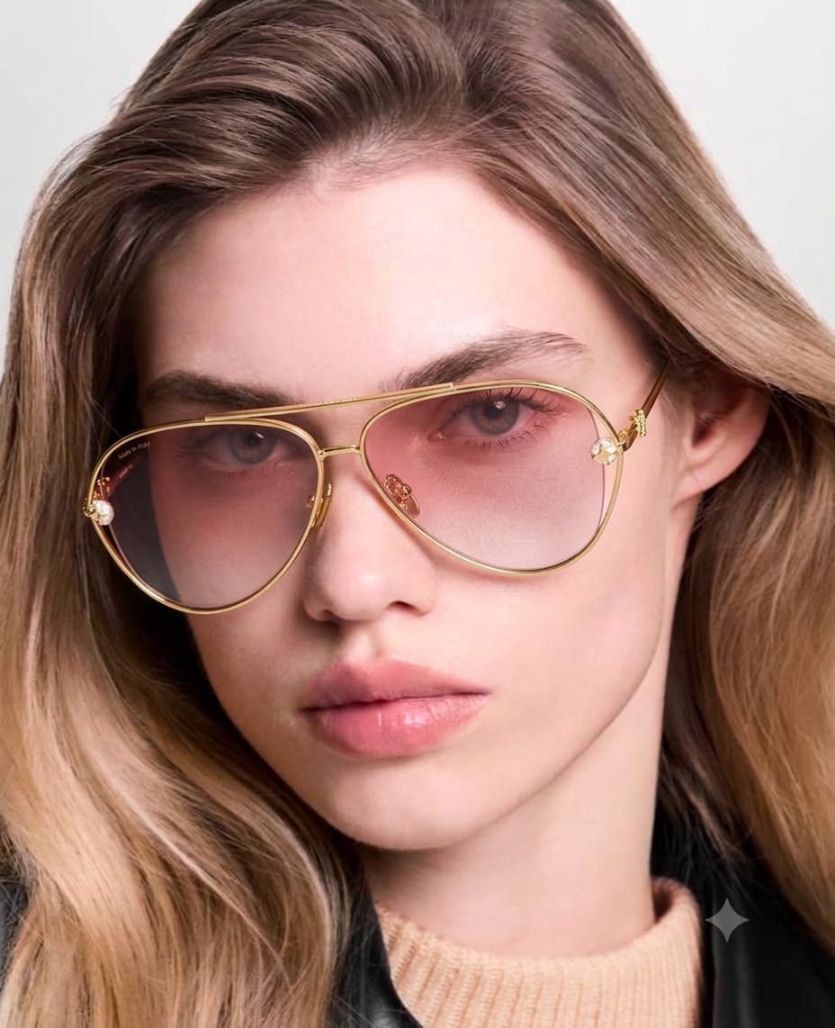 Louis Vuitton Women Pearl Twirl Pilot Sunglasses
