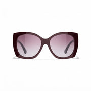 Chanel Women Square Red Sunglasses