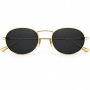 Saint Laurent Unisex SL 799 003 Gold Oval Black Sunglasses