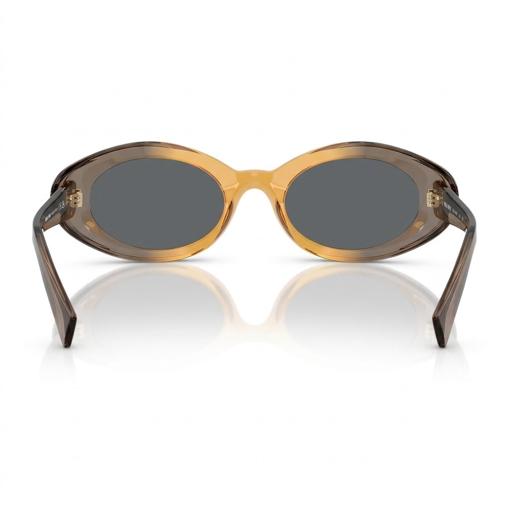 Miu Miu Women Rêverie Beige / Gray Lenses Sunglasses