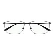Balenciaga Men BB0415O Ultra-Thin Metal Rectangle Black (001) Eyeglasses
