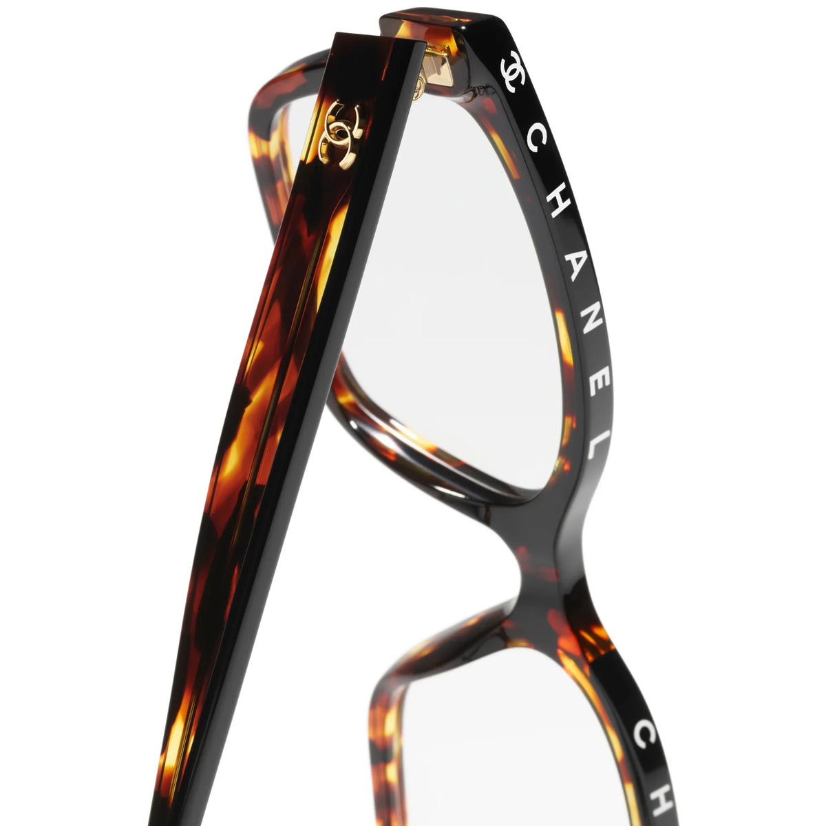 CHANEL Women Rectangular Tortoiseshell Optical Glasses