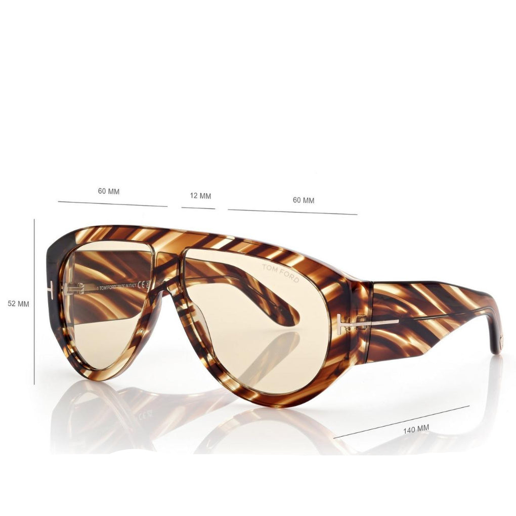 Tom Ford Women Pilot Frame Bronson Sunglasses