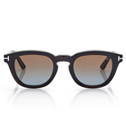 Tom Ford Men Round Sqaure Frame Brown Horn Sunglasses