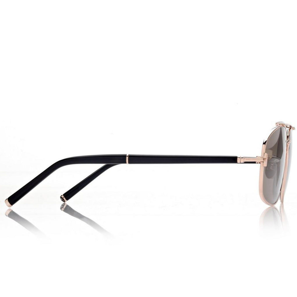 Tom Ford Women Titanium Horn Navigator Rose Gold Sunglasses