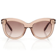 Tom Ford Women Cat-Eye Frame Light Brown Sunglasses