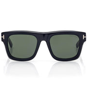 Tom Ford Men Sqaure Frame Shiny Natural Black Sunglasses
