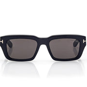 Tom Ford Women Rectangule Frame Coil Black Sunglasses