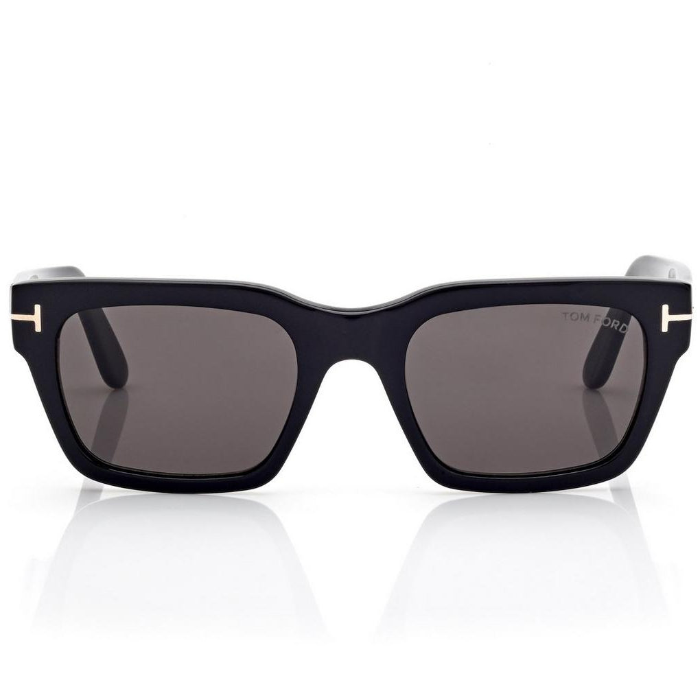 Tom Ford Women Sqaure Frame Shiny Deep Black Sunglasses