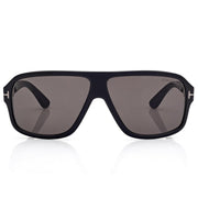 Tom Ford Men Pilot Frame Shiny Deep Black Sunglasses