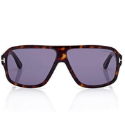 Tom Ford Men Pilot Frame Dark Havana Sunglasses