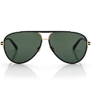 Tom Ford Men Pilot Frame Shiny Coal Black Sunglasses