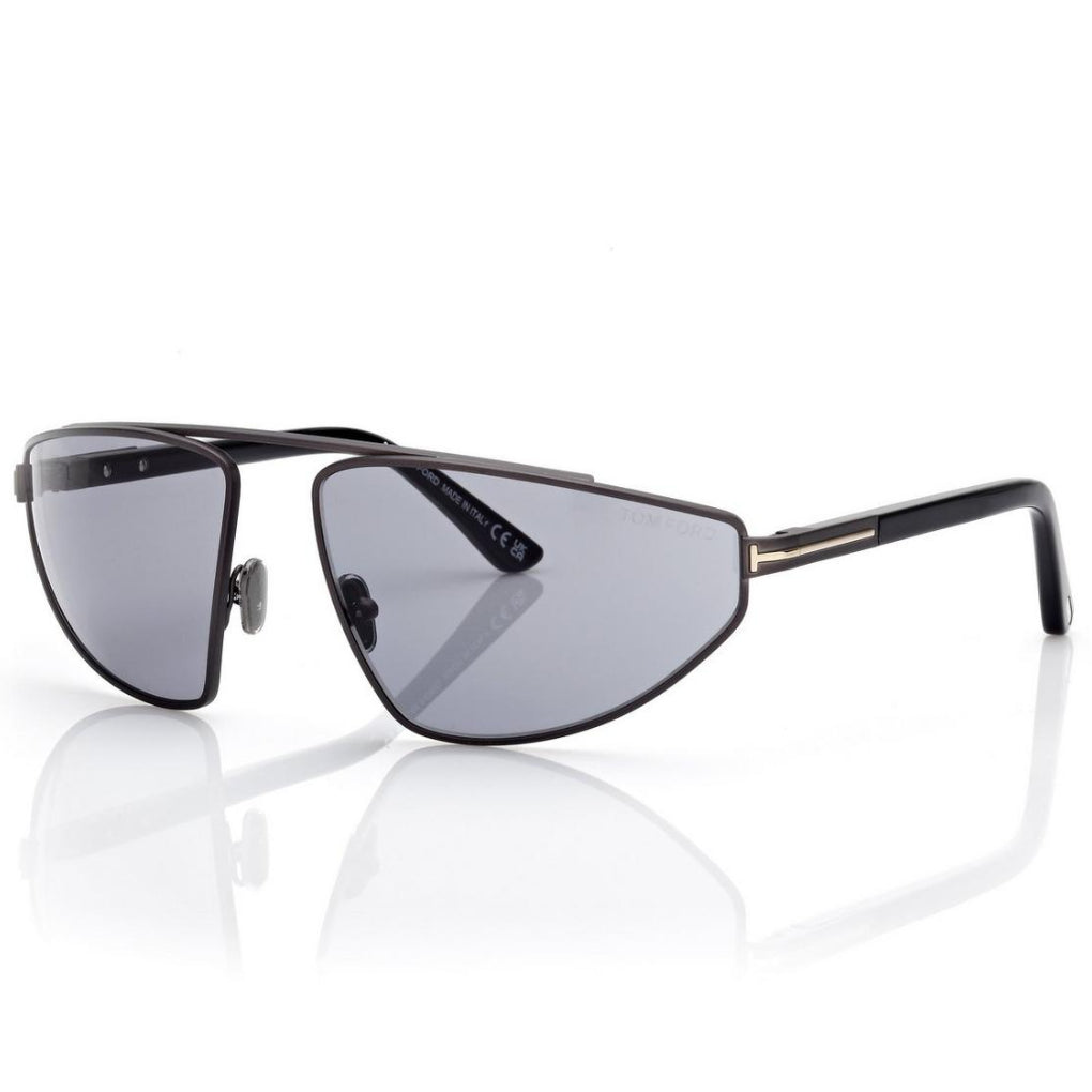 Tom Ford Women Irragular Frame Parker Gunmetal Sunglasses