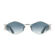 Maybach The Driver II (DRI-02) Men Palladium Titanium / Cognac Tortoise Buffalo Horn Sunglasses 