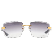 Maybach The Artist III Unisex P-WCW-Z25 Black/Grey Diamond-Cut Rimless Luxury Sunglasses