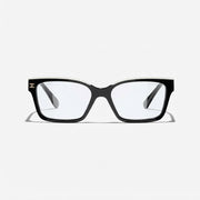 Chanel Women Rectangular Black and White Glasses